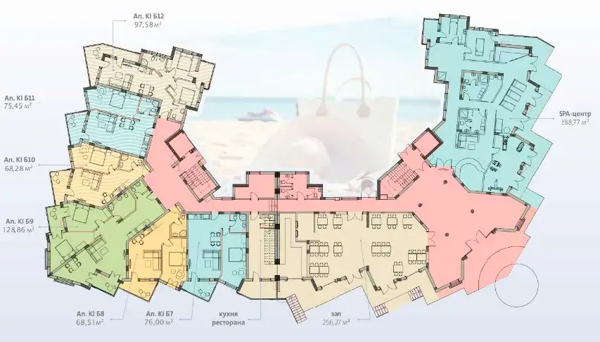 Gebäude 1 — Etagenplan 1. Etage