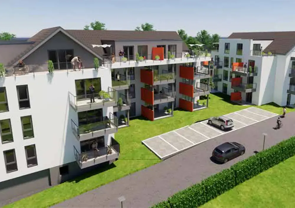 Visualisierung des Mangenberg Karreé in Solingen